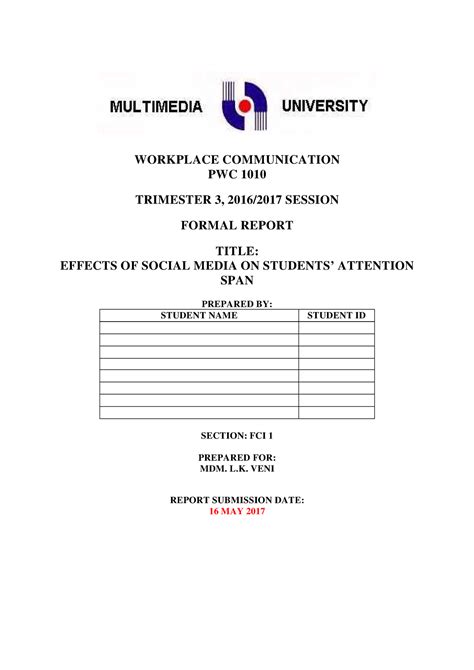 contoh report assignment template